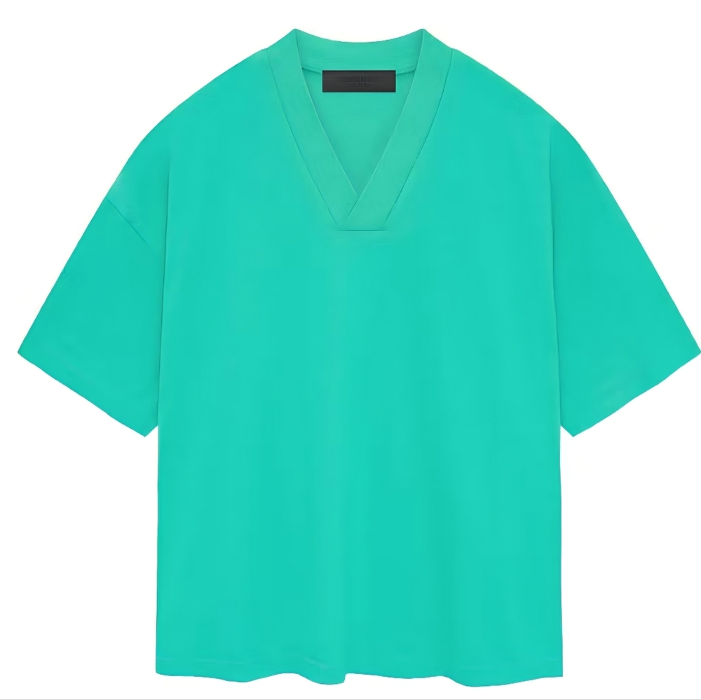 NWT FEAR OF GOD ESSENTIALS V-Neck T-shirt Mint Sz S
